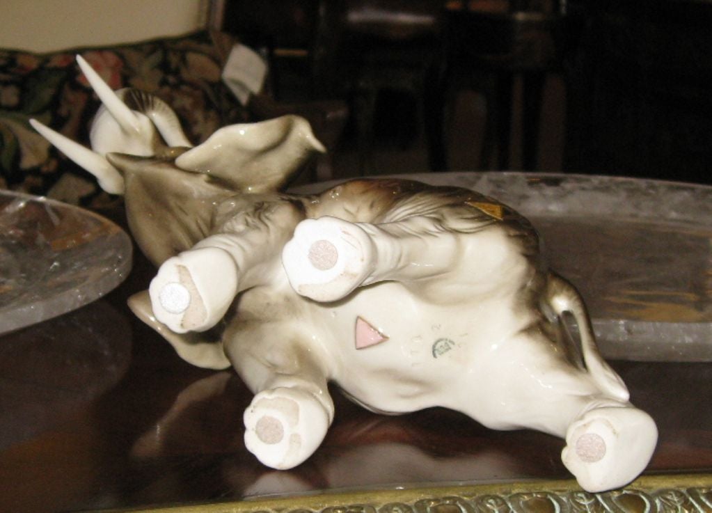 Royal Dux Bohemia Porcelain Elephant For Sale 2