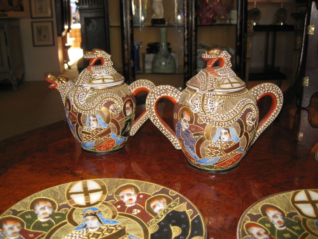 nippon hand painted china tea set