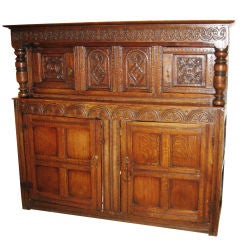 18th Century English Oak Jacobean Cabinet