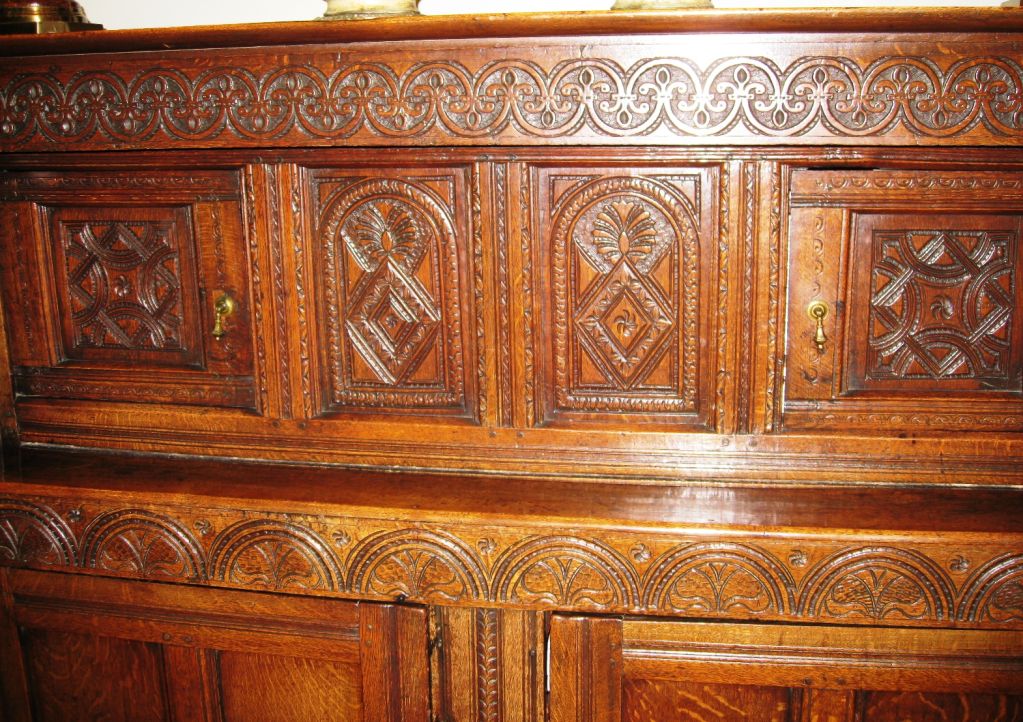 18th Century English Oak Jacobean Cabinet