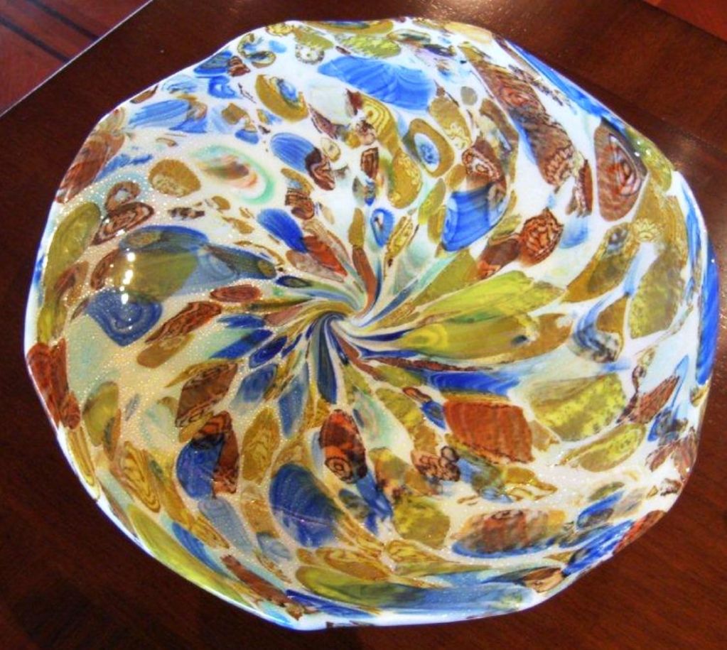 Mid Century Murano Glass Platter