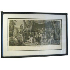 Italian 19th Century Engraving of a Neoclassical Scene