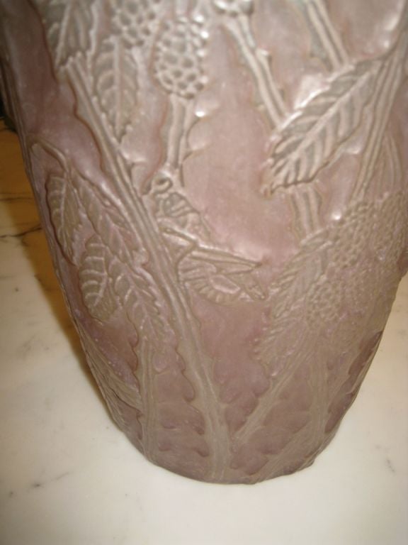 Mid-20th Century Phoenix Sculptured Art Glass  Vase For Sale