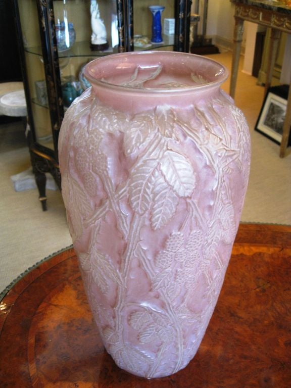 Phoenix Sculptured Art Glass  Vase For Sale 2