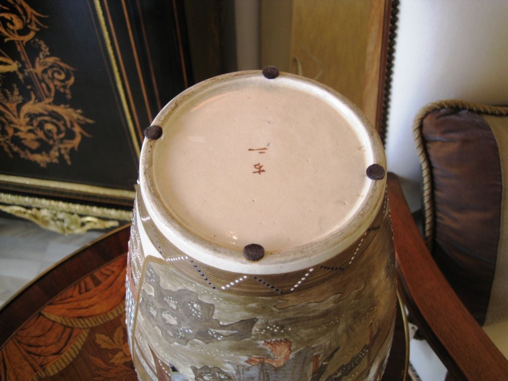 Japanese Satsuma Vase For Sale 6