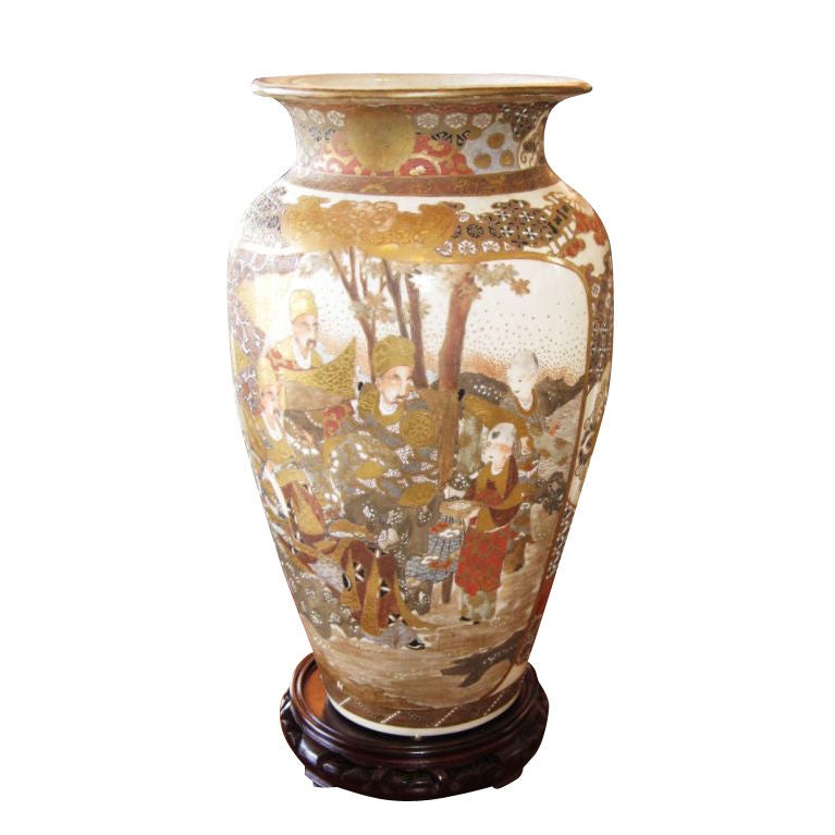 Japanese Satsuma Vase For Sale