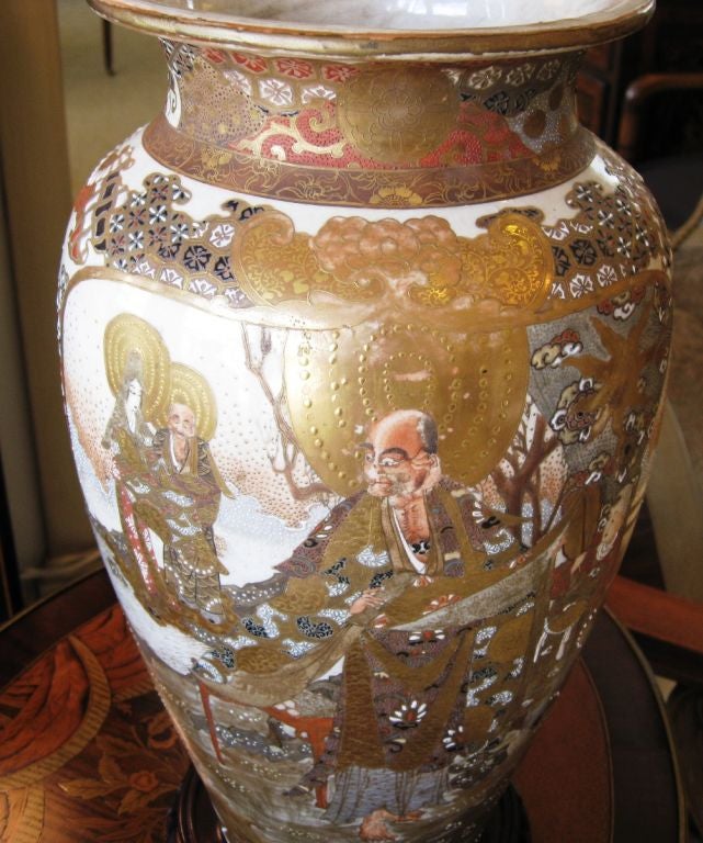 Japanese Satsuma Vase For Sale 2