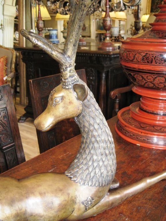 Bronze Deer Sculpture from Thailand For Sale 5