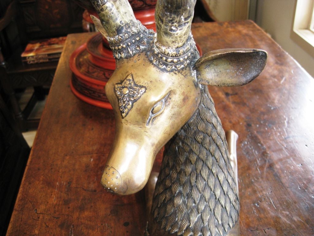 Bronze Deer Sculpture from Thailand For Sale 6