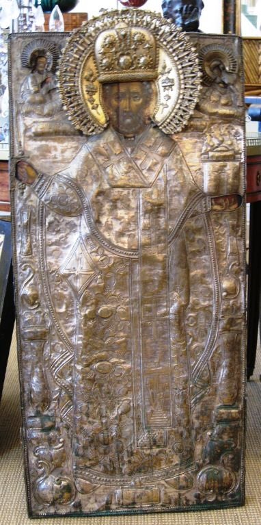 Early 19th Century Russian Icon of St. Nicholas