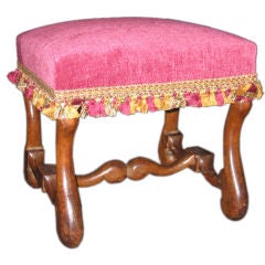 A Louis XIII Walnut Tabouret