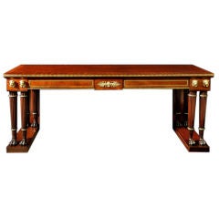 Used A Regency Mahogany And Brass And Ebony-inlaid Serving Table