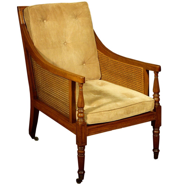 A Regency Mahogany Library Armchair In The Manner Of Gillows