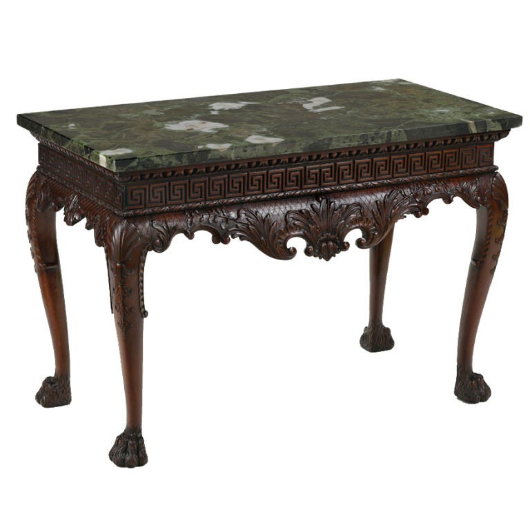 Irish George II Mahogany Console Table For Sale
