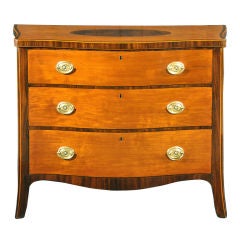 A George III Inlaid Satinwood Chest of Drawers