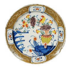 Charming Delft Polychrome Charger