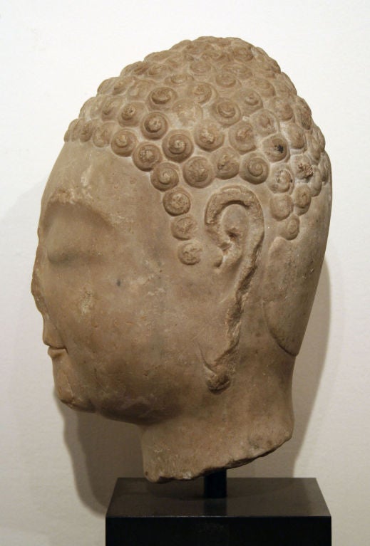 Chinese Northern Qi Buddha Head For Sale
