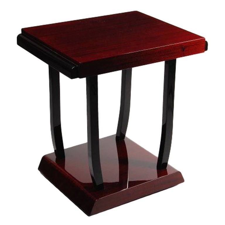 French Art Deco Mahogany Table