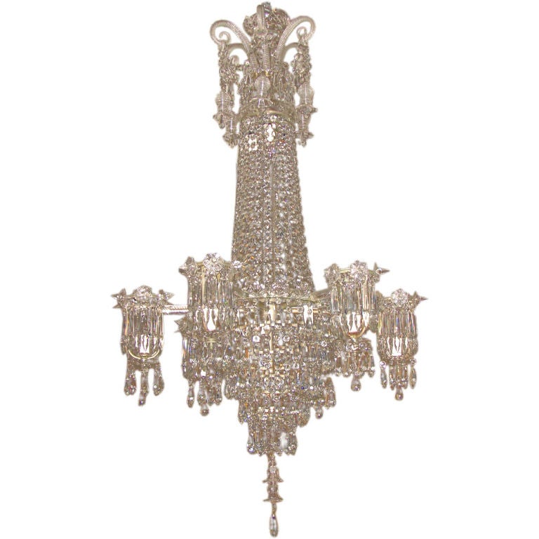 Impressive Crystal Regency Style Chandelier
