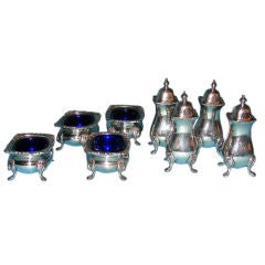 Vintage Open Salts and Pepper Casters