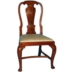 English George II walnut side chair