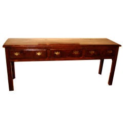 English George III Period Oak Dresser Base