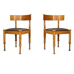 A Pair of Danish Neoclassical Chairs Attributed to Hansen