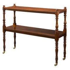 An Unusual Regency Mahogany 2 Tier Etagere