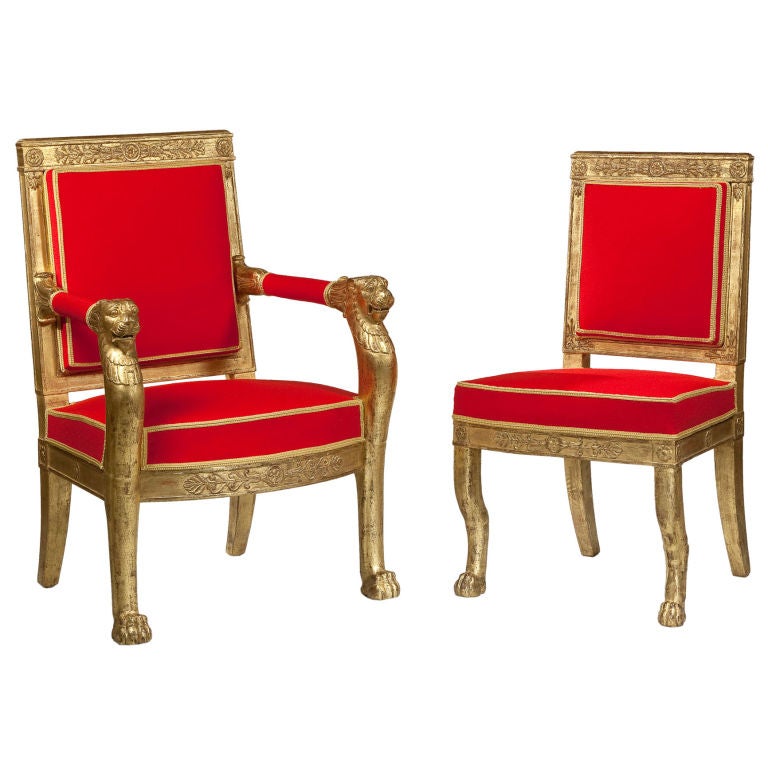 A Set of Five Chairs in the Manner of  Georges Jacob