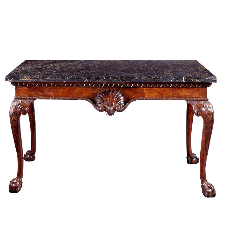 George II Walnut Console Table For Sale