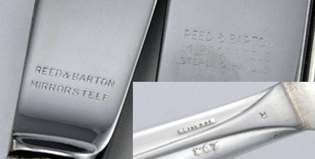 Mid-20th Century Reed & Barton Jubilee Sterling Silver 154 Pcs Flatware Set 1940