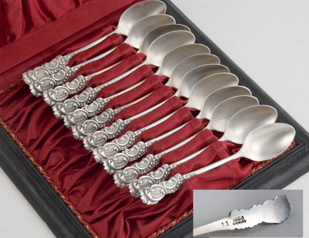 Aesthetic Gorham Sterling Silver 12 Demi Spoons 1880