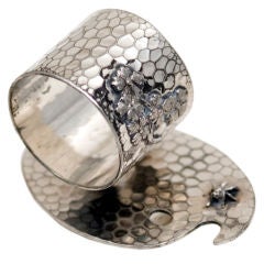 Fly Aesthetic Artist Palate Silverplate Napkin Ring