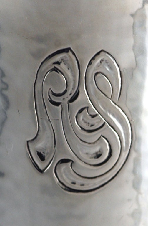 American Gorham of Providence One of a Kind Prototype Sterling Silver Vase 1908 For Sale