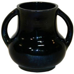 Awaji Pottery Midnight Blue Vase