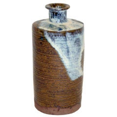 Vintage Studio Vase with Glaze Splash