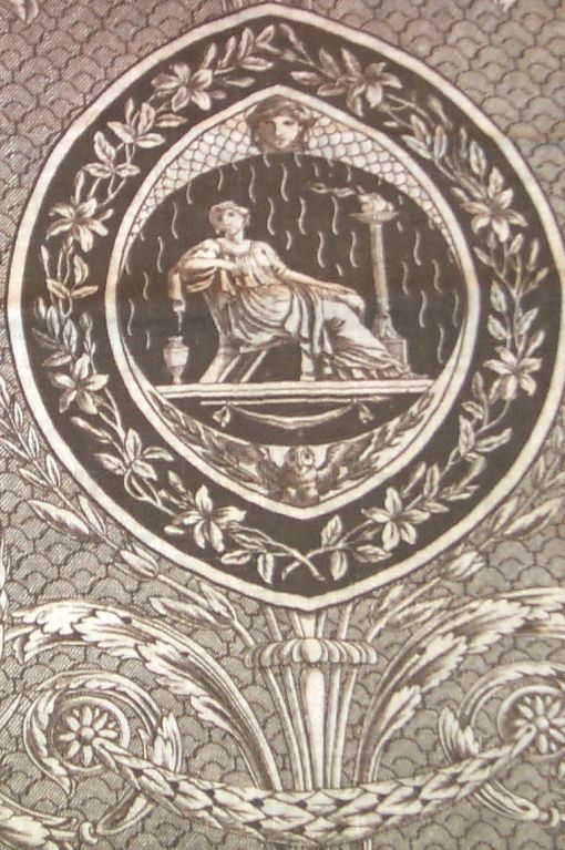 Panel of 19th century Toile de Jouy