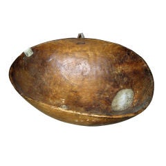 Rustic Bowl with Industrial Repair