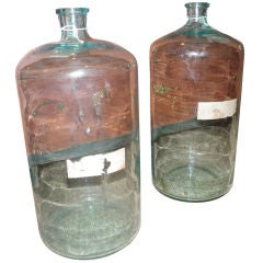 Pair of Vintage Glass Bottles