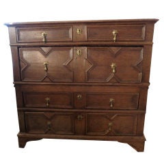 An Oak Jacobean Style Chest of Drawers