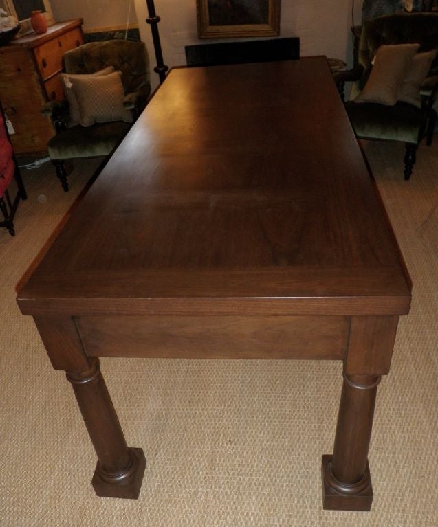 Belgian Rectory Table in Walnut In Excellent Condition In West Hollywood, CA