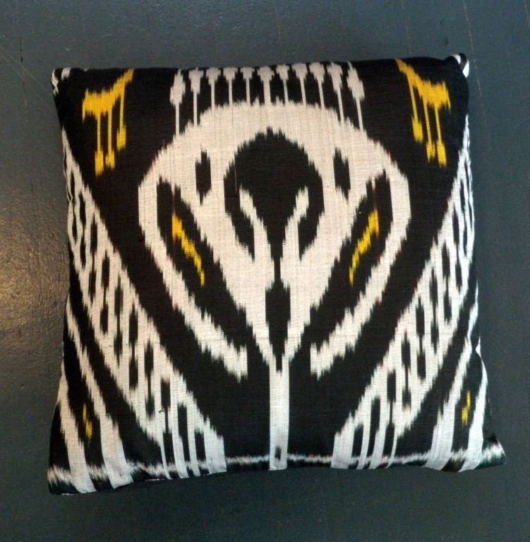 Black Ikat Pillows