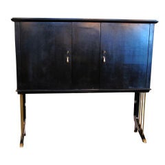 Vintage Elevated Bar Cabinet