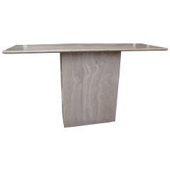 Italian Travertine Marble Console