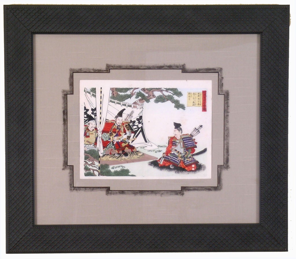 Set of 10 Samurai Warrior Woodblocks For Sale 5