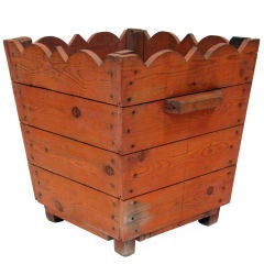 Vintage French Wooden Planter
