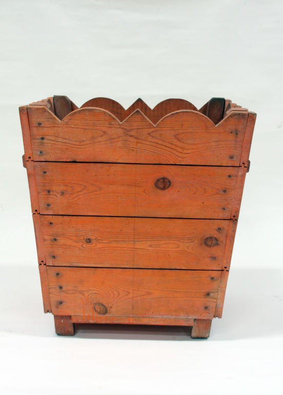 French Wooden Planter