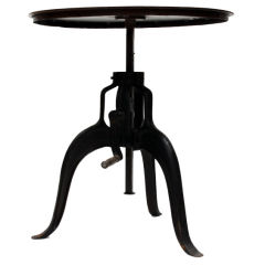 Industrial Crank Side Table