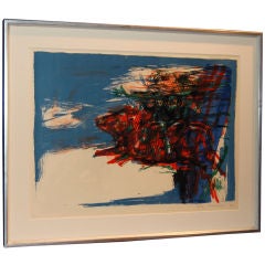 Swedish Abstract Lithograph by Leif Knudsen c. 1962 7