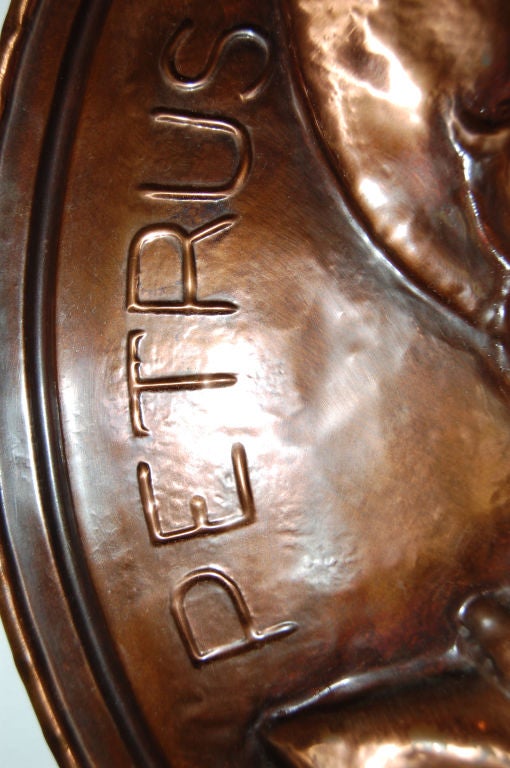 Suédois Plaque Rondel en cuivre de Pierre Paul Rubens en vente
